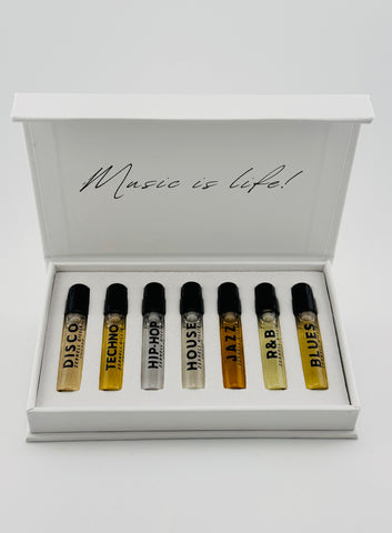 Discovery set of 7 - 2ml bottles of fragrances from the Zernell Gillie line.